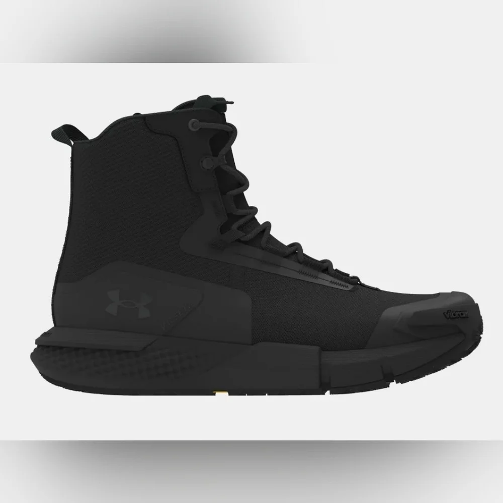 NIB Under Armour Vibram Charged Valsetz Side Zip Tactical Boots, Men's Size 7